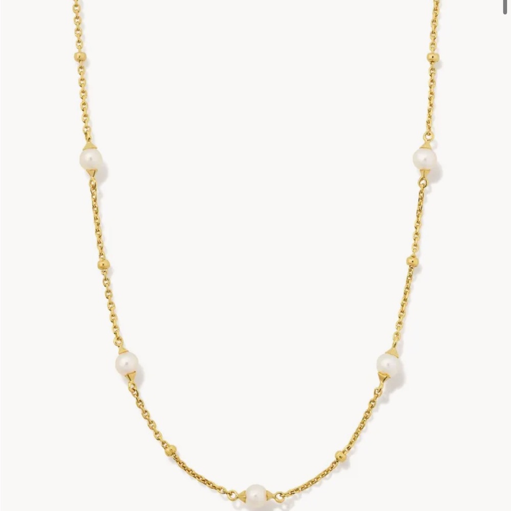 Emmaline 18k Gold Vermeil Strand Necklace in Freshwater